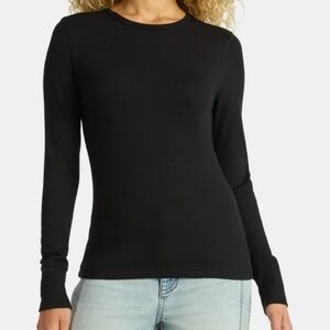 Time and Tru Black Long Sleeve Tee